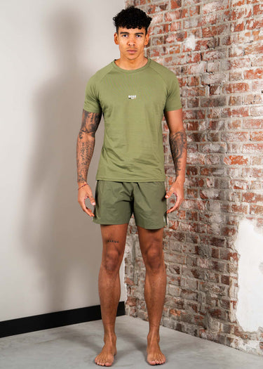 Hugo Boss T-shirts T-shirts rn slim fit - open green