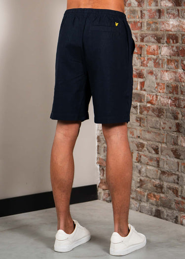 Lyle & Scott Korte Broeken Linen short - dark navy