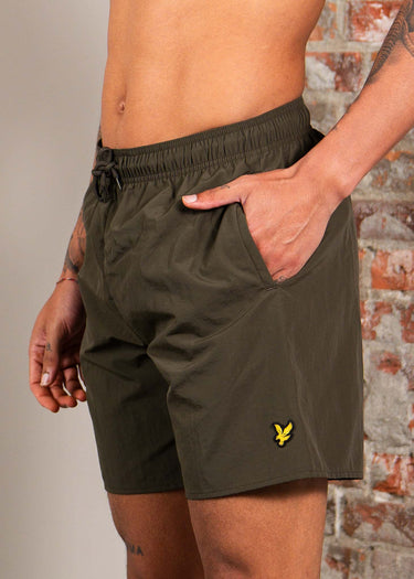 Lyle & Scott Zwembroeken Plain swimshort - olive