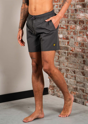 Lyle & Scott Zwembroeken Plain swimshort - gunmetal