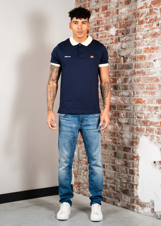 Ellesse Polos Lessepsia polo - navy light yellow