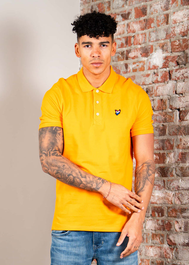 Lyle & Scott Polo's Limited Edition - Netherlands Flag eagle polo shirt - Bright Orange