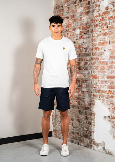 Lyle & Scott Korte Broeken Linen short - dark navy