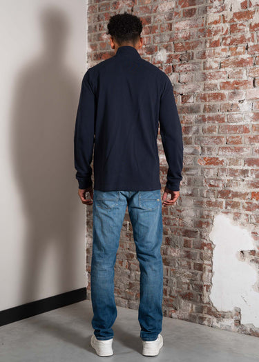 MA.Strum Vesten Pique full zip - ink navy