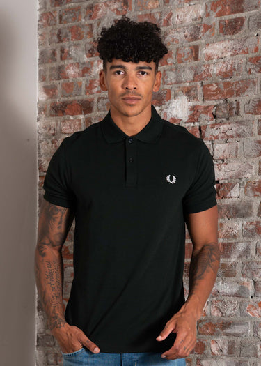 Fred Perry Polo's Plain fred perry shirt - night green snow white