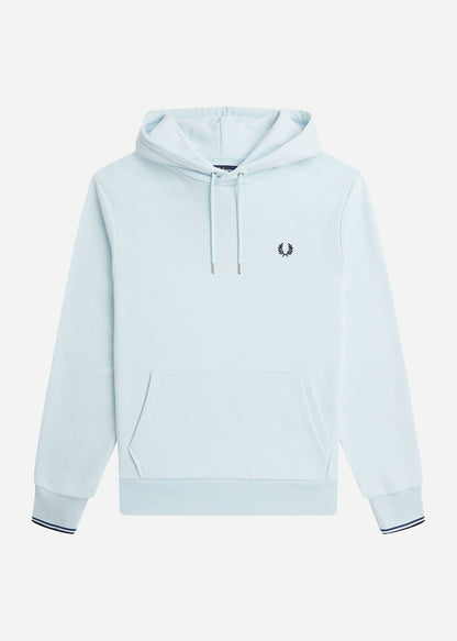 Fred Perry Hoodies  Tipped hooded sweatshirt - light ice 