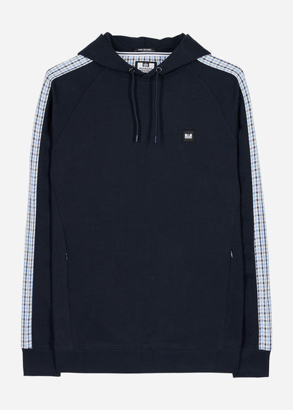 Weekend Offender Hoodies  Lo sung - navy blue house check 