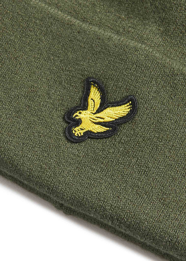 Lyle & Scott Mutsen Cotton merino beanie - deep depths