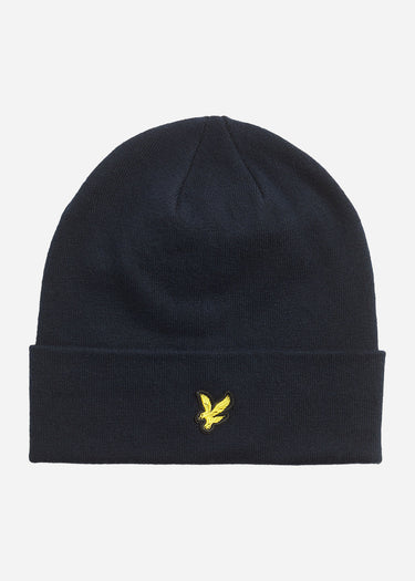 Lyle & Scott Mutsen Cotton merino beanie - dark navy