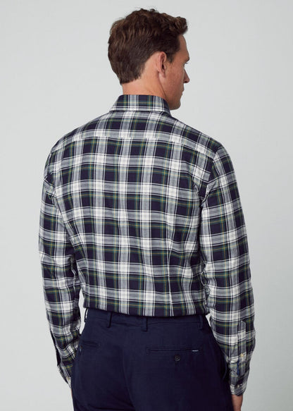 Hackett London Overhemden  Heritage tartan - green navy 