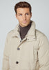 Hackett London Jassen  Long hooded puffer - rope 