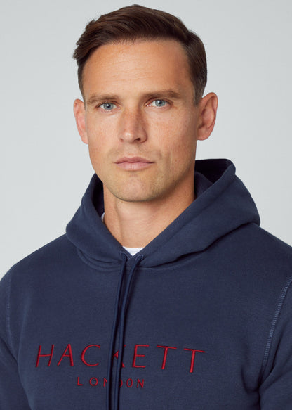 Hackett London Hoodies  Heritage hoody - navy 