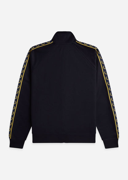 Fred Perry Jassen Contrast taped track jacket - navy honeycomb