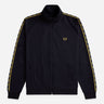 Fred Perry Vesten Contrast taped track jacket - navy honeycomb