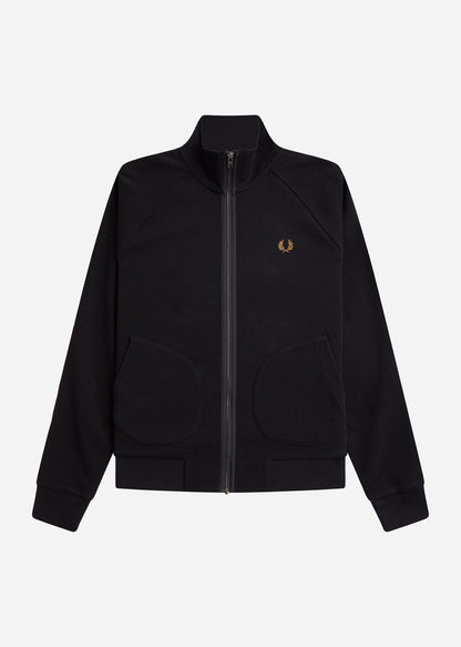 Fred Perry Vesten  Chequerboard tape jacket - black 