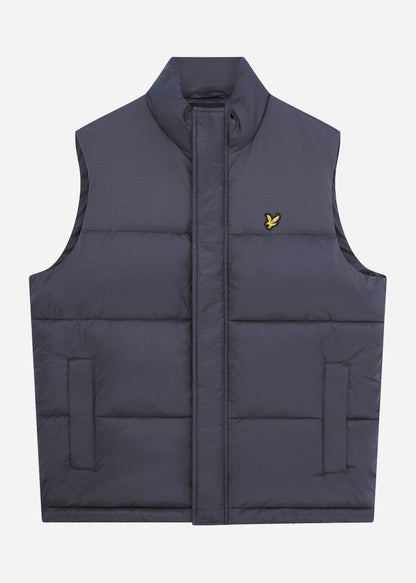 Lyle & Scott Bodywarmers  Wadded gilet - gunmetal 