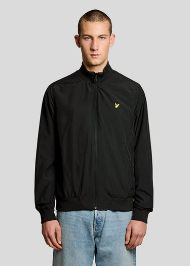 Lyle & Scott Jassen Funnel neck shell jacket - jet black