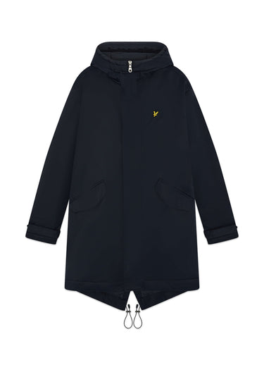 Lyle & Scott Jassen Padded fishtail parka - dark navy