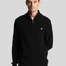 Lyle & Scott Truien  Ribbed quarter zip jumper - jet black 