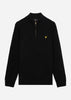 Lyle & Scott Truien  Ribbed quarter zip jumper - jet black 