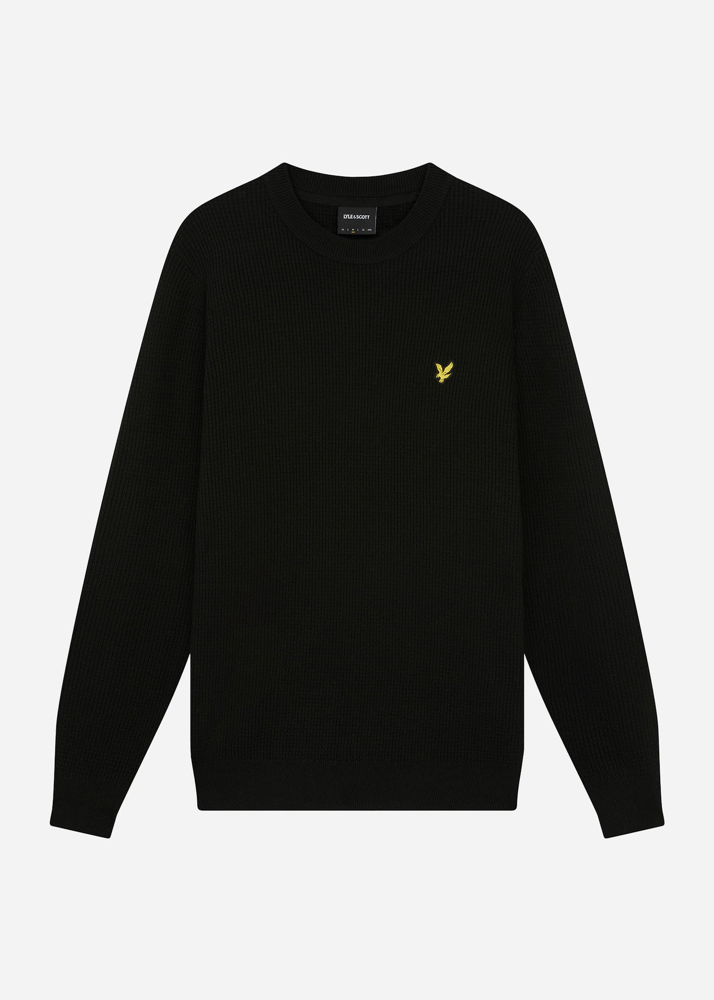 Lyle & Scott Truien  Grid knit crew neck jumper - jet black 