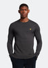 Lyle & Scott Truien  Cotton merino crew neck jumper - gunmetal 