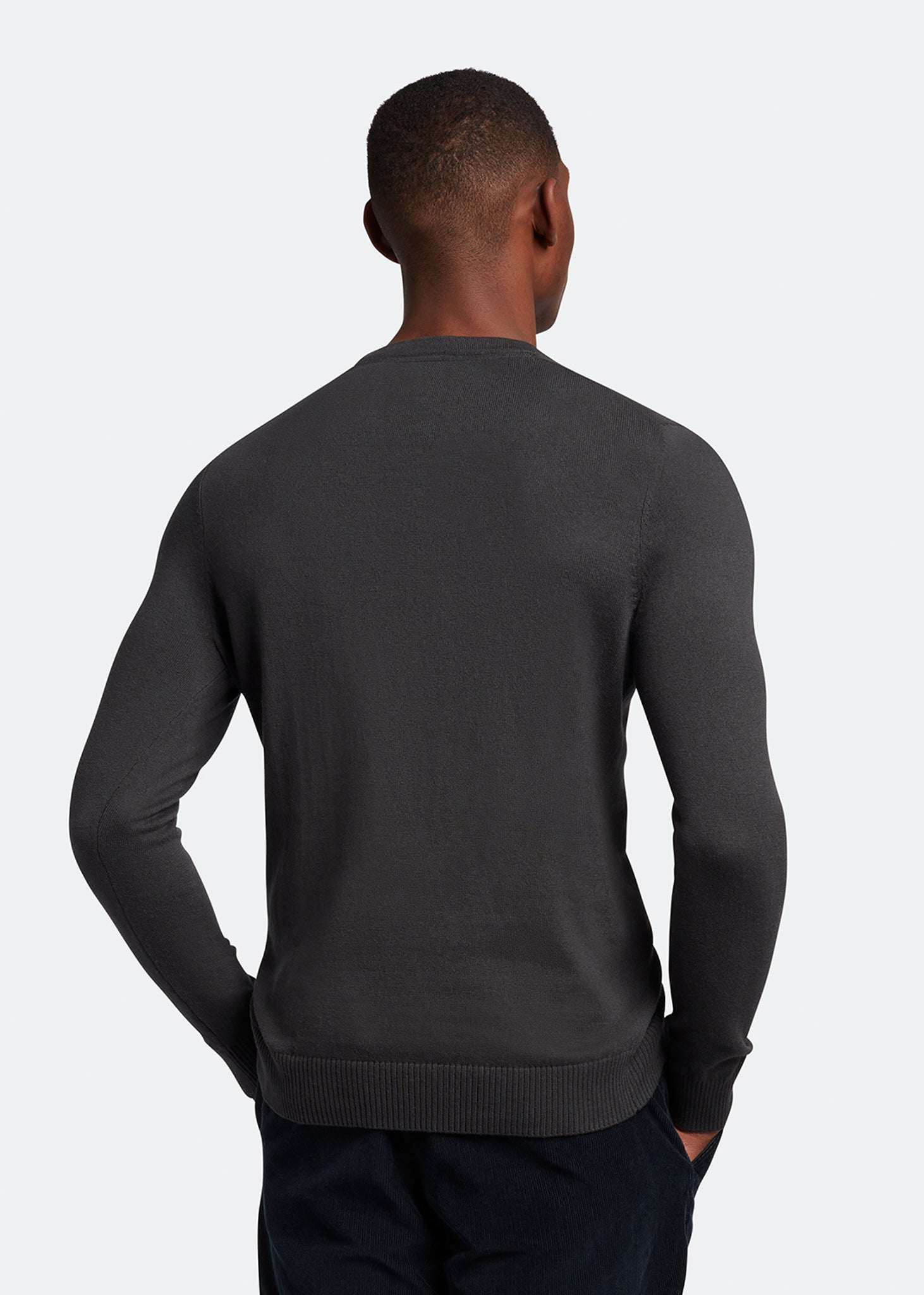 Lyle & Scott Truien  Cotton merino crew jumper - gunmetal 