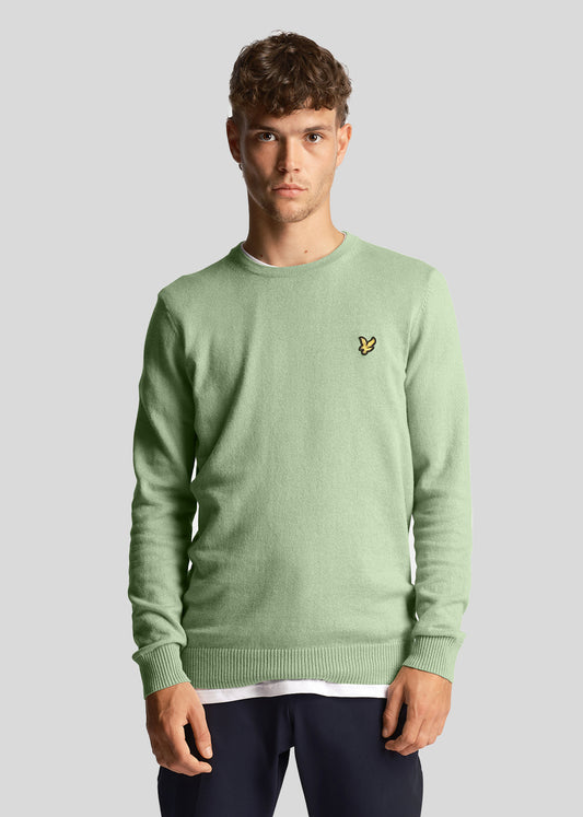 Lyle & Scott Truien  Cotton merino crew jumper - glencoe green 