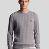 Lyle & Scott Truien  Cable jumper - mid grey marl 