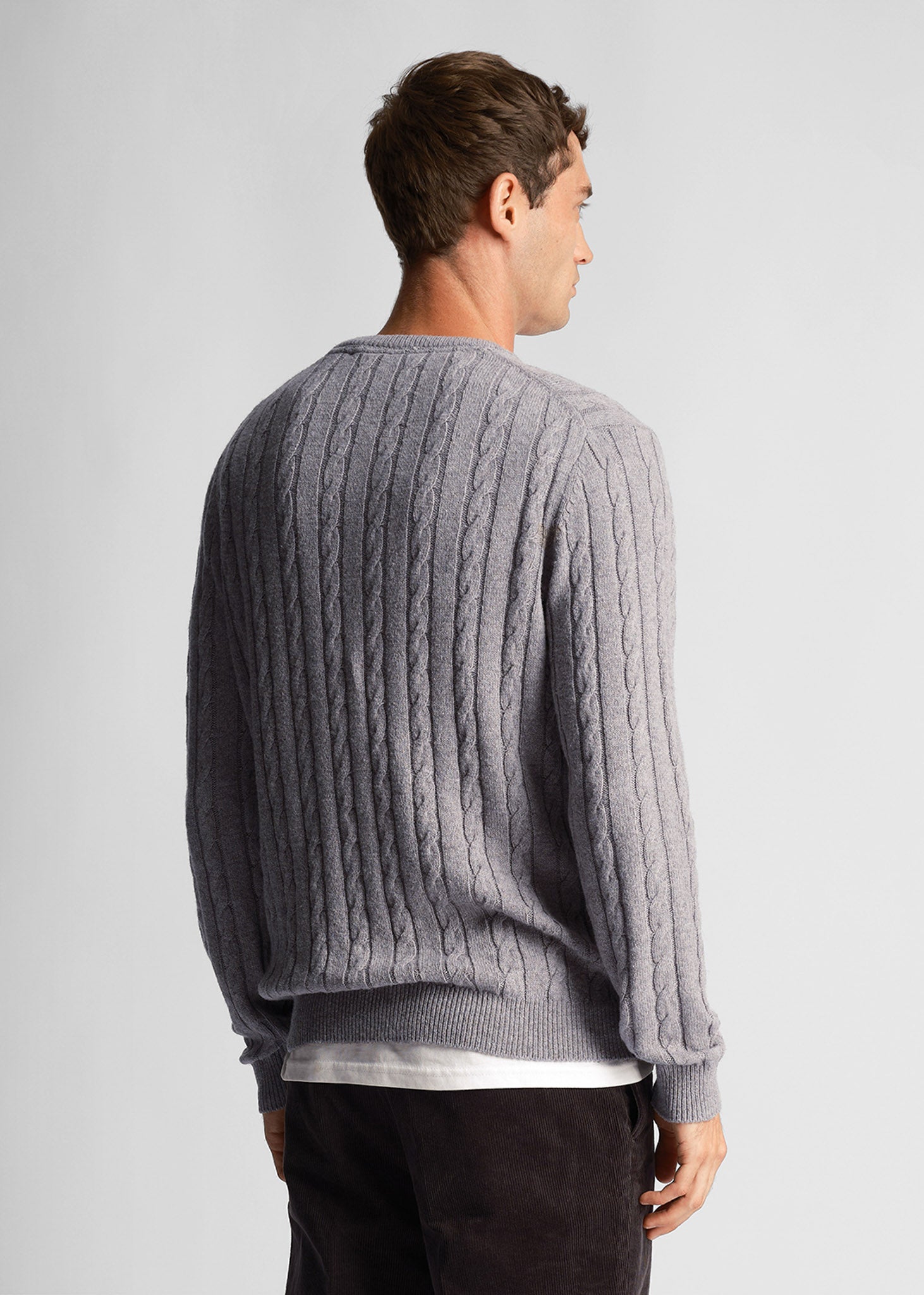 Lyle & Scott Truien  Cable jumper - mid grey marl 