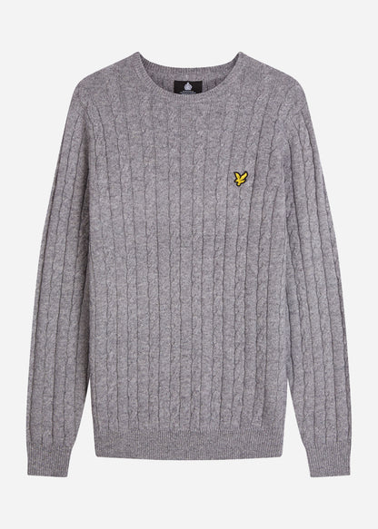 Lyle & Scott Truien  Cable jumper - mid grey marl 