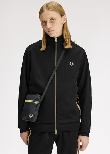 Fred Perry Tassen Tipped tape small side bag - black