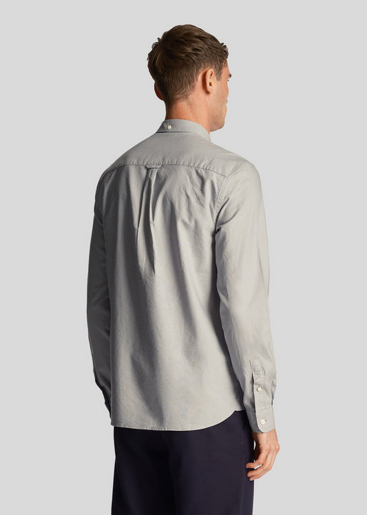 Regular fit lightweight oxford shirt - slate blue