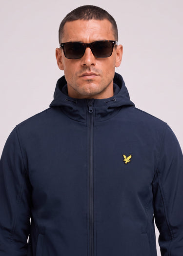 Lyle & Scott Jassen Fleece back softshell jacket - dark navy