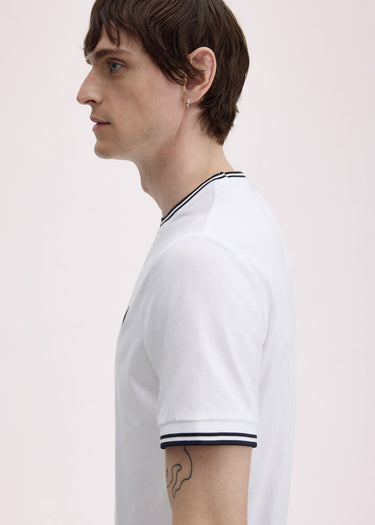 Fred Perry T-shirts Twin tipped t-shirt - white
