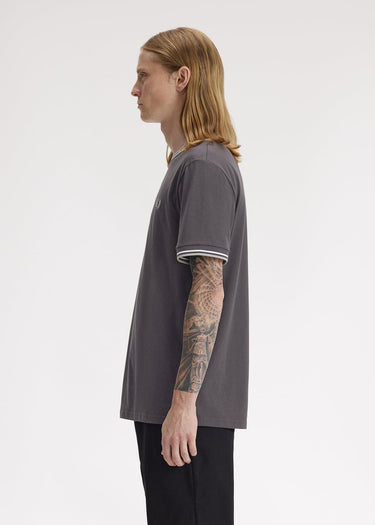 Fred Perry T-shirts Twin tipped t-shirt - anchor grey ecru seagrass