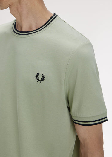 Fred Perry T-shirts Twin tipped t-shirt - seagrass black