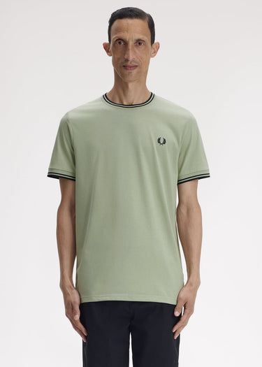 Fred Perry T-shirts Twin tipped t-shirt - seagrass black