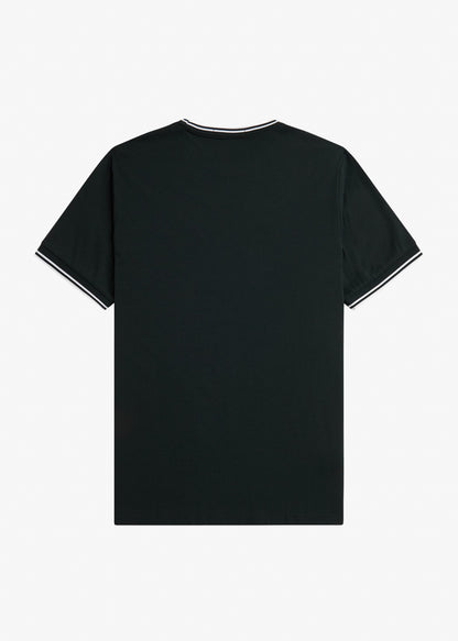 Fred Perry T-shirts  Twin tipped t-shirt - night green snow white 