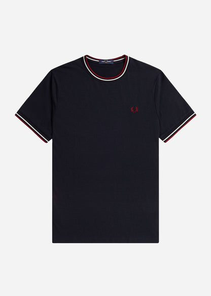 Fred Perry T-shirts  Twin tipped t-shirt - navy snow white red 