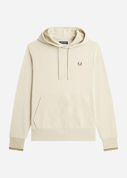 Fred Perry Hoodies  Tipped hooded sweatshirt - oatmeal 