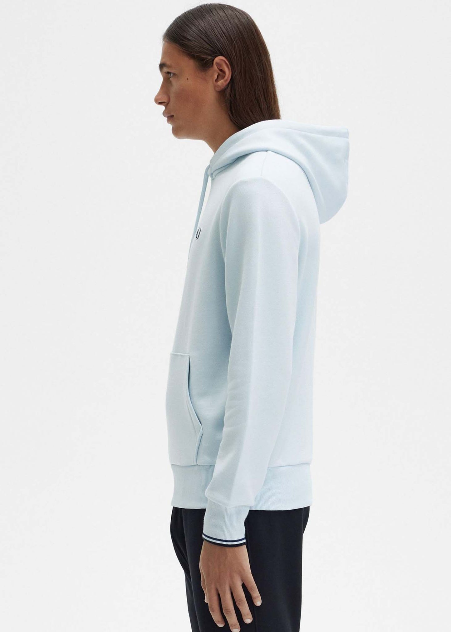 Fred Perry Hoodies  Tipped hooded sweatshirt - light ice 