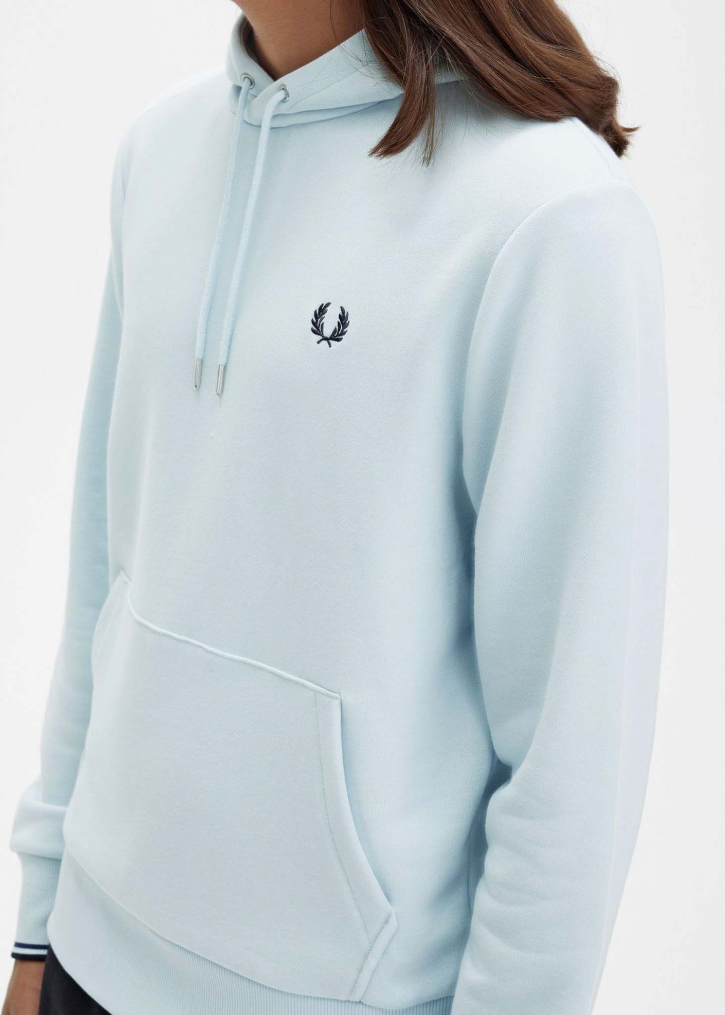 Fred Perry Hoodies  Tipped hooded sweatshirt - light ice 