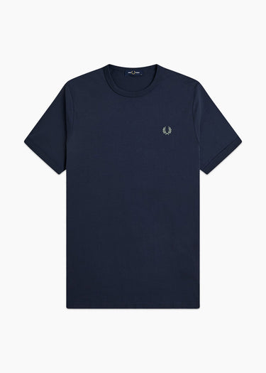 Fred Perry T-shirts Ringer t-shirt - dark airforce