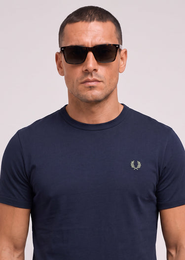 Fred Perry T-shirts Ringer t-shirt - dark airforce
