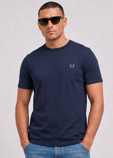 Fred Perry T-shirts Ringer t-shirt - dark airforce