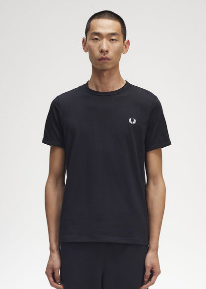 Fred Perry T-shirts  Ringer t-shirt - black 