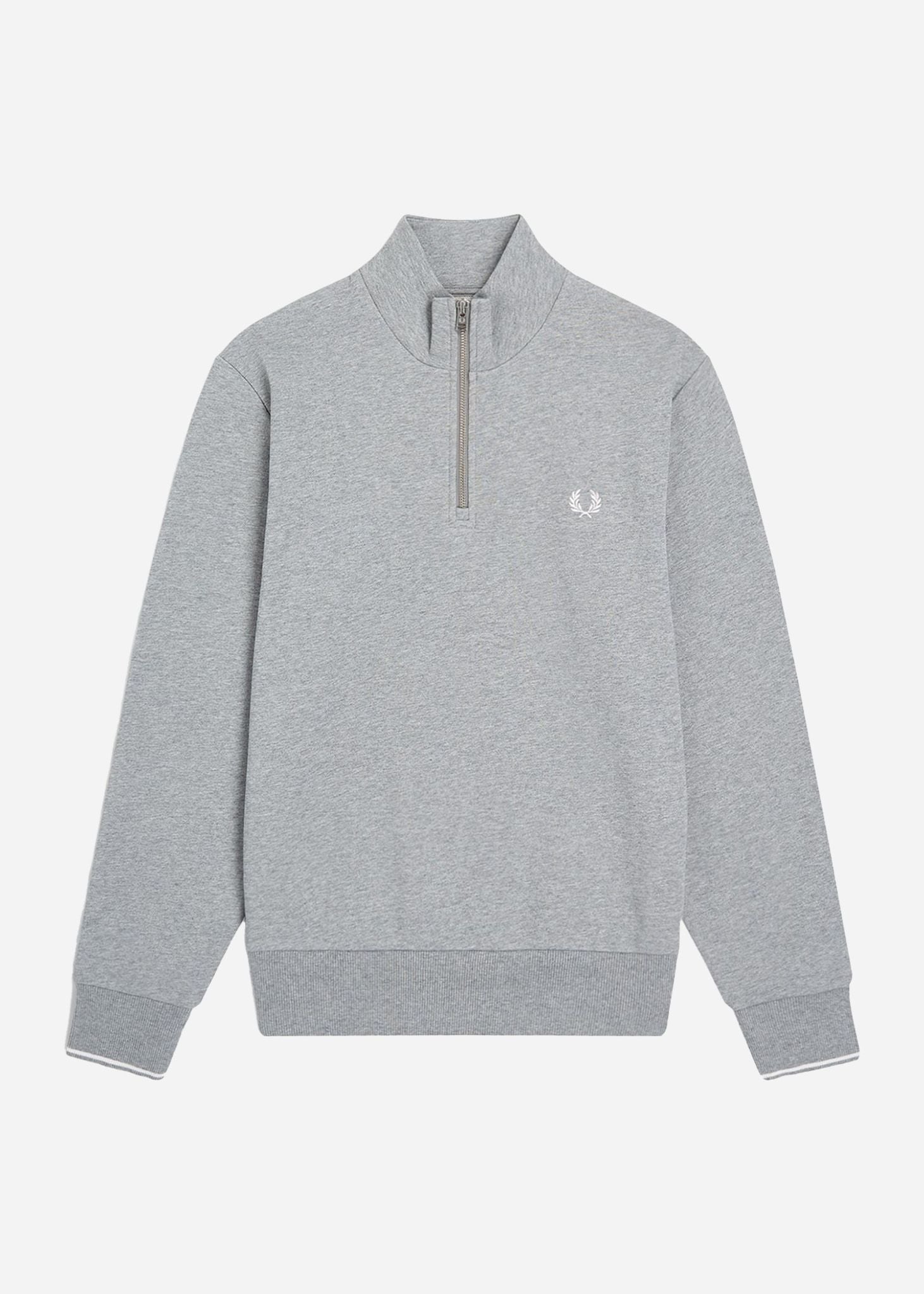 Fred Perry Truien  Half zip sweatshirt - steel marl 