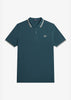 Fred Perry Polo's  Twin tipped fred perry shirt - petrol blue 