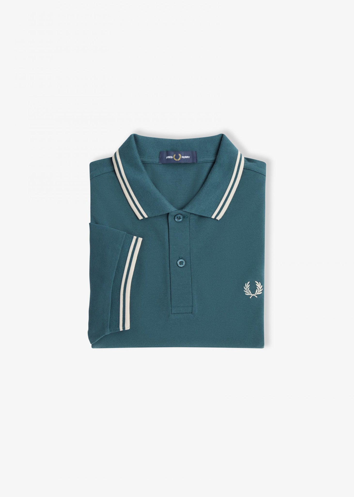 Fred Perry Polo's  Twin tipped fred perry shirt - petrol blue 